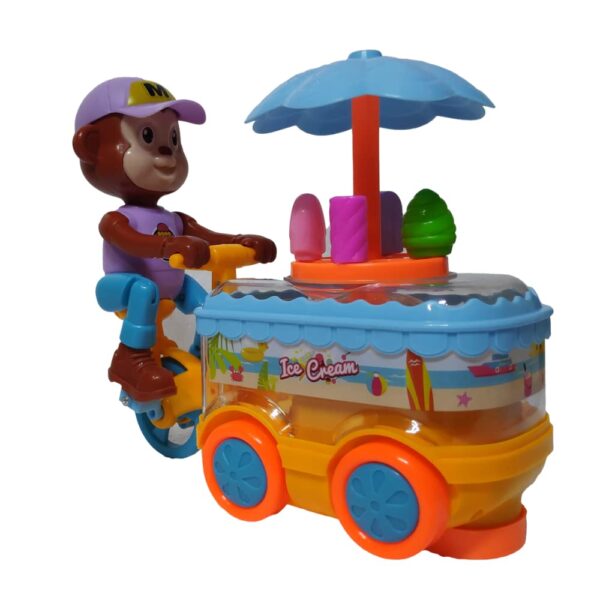 Ice Cream Monkey Toddler Toys Store Cart for Kids