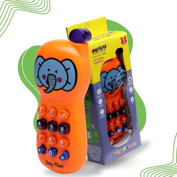 Battery Operated Role Play Musical Phone Toy for Kids/Baby/Girls/Boys, Power Source: 3xAA Battery (Not Included)