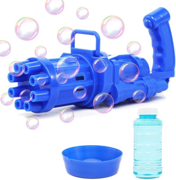 Bubble Gun for Kids 8-Hole Electric Bubbles Gun