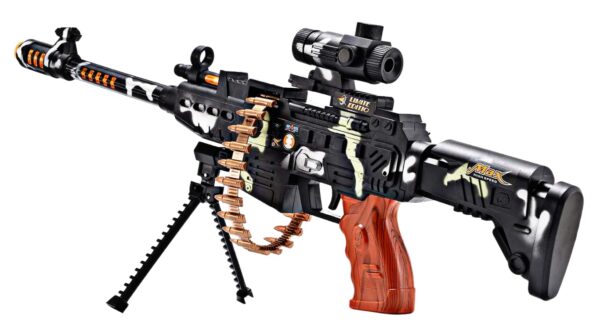 Machine Gun Toy with LED Flashing Lights