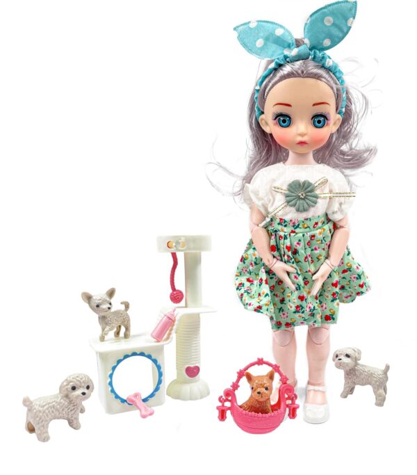 Alia Pets Playhouse Doll Set