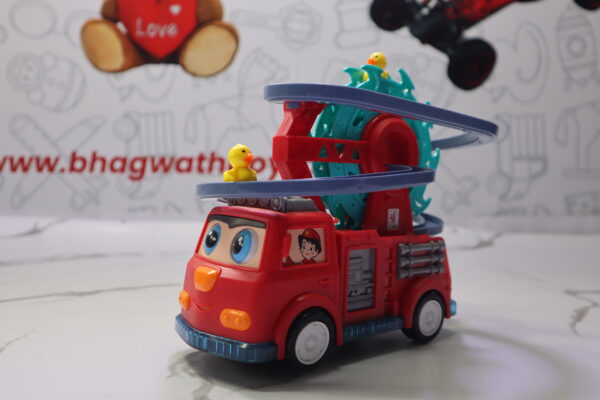 Fire Railcar Duck Swivel Slide Toy