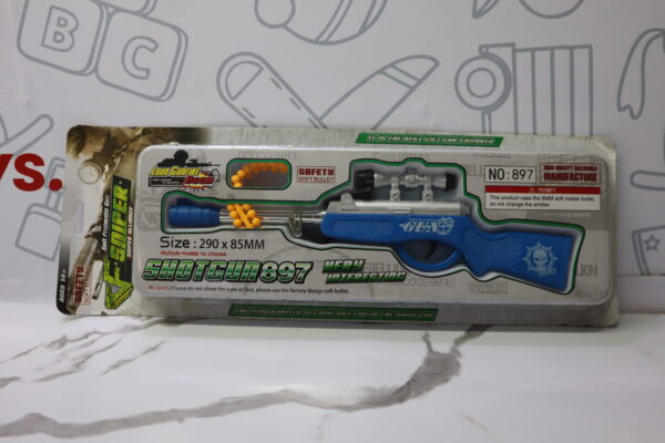 Shot Gun 897 | Action Toy Gun for Kids with Realistic Sound & Style