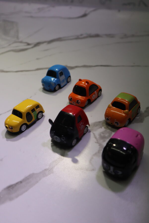 Cartoon Race Car Alloy Set – 6 Pcs | Fun Mini Metal Cars for Kids