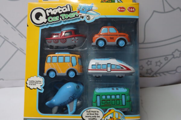 Q Metal Car Team – Mini Die-Cast Vehicle Set for Kids