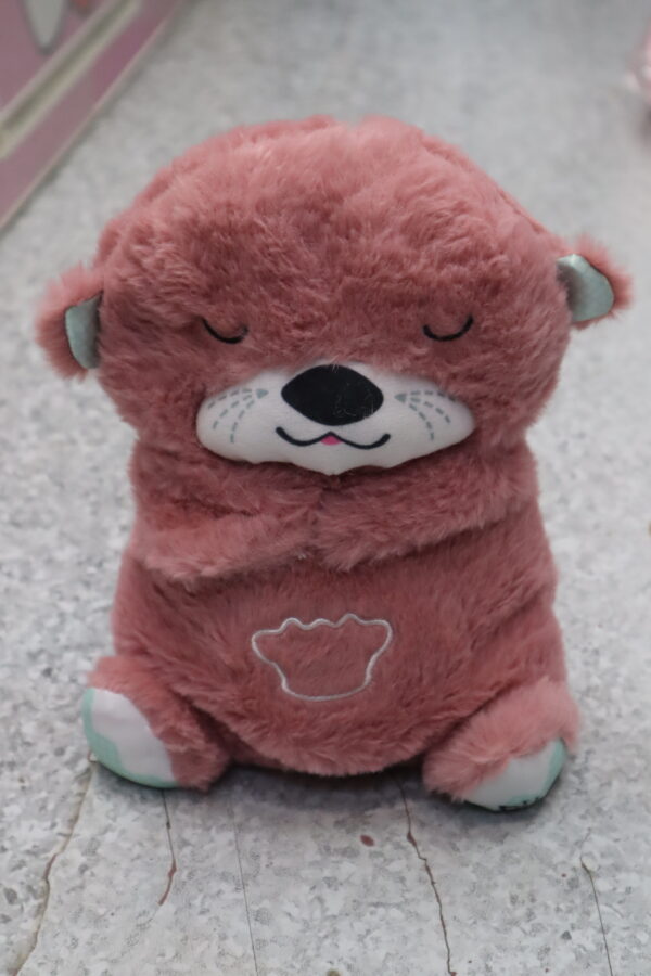 Breathing Teddy Bear – Plush Stuffed Animal Toy with Music, Light & Motion (Multicolor)