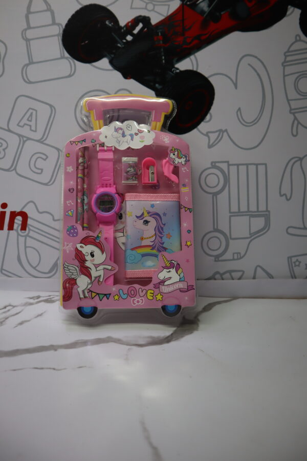 Space Travel 7-in-1 Stationery Gift Set for Children – Pink