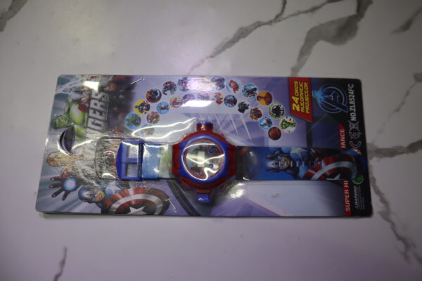 Avengers Watch with 24 Grids Automatic Projector – Time, Action & Heroic Fun