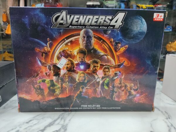 Avengers 4 Superhero Imitation Alloy Car Set | Die-Cast Toy Cars for Kids 3+
