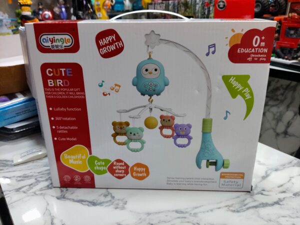 Aiyingle Cute Bird Baby Crib Musical Mobile | 0+ Months