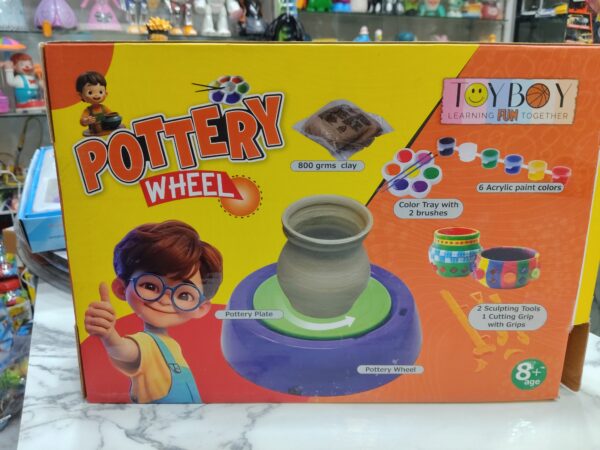 Toyboy Pottery Wheel Kit for Kids | Complete DIY Clay Craft Set | Age 8+