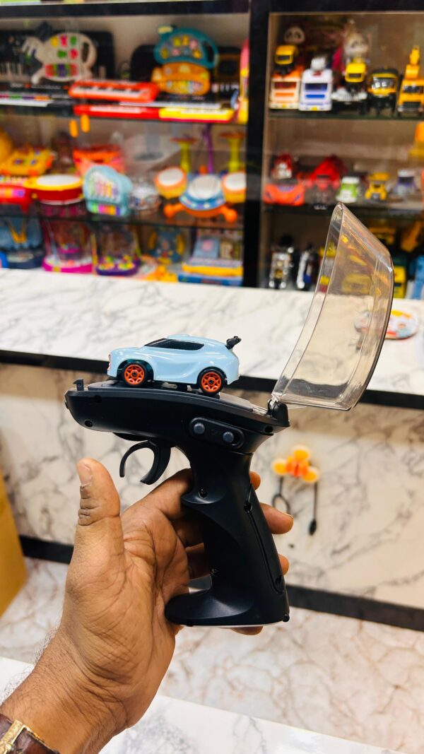 No256 4WD Mini RC Drift Car, 1:64 Scale High-Speed  – K13 Blue (Desktop Racing Toy)